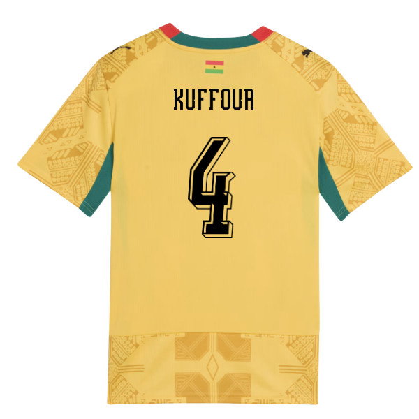 2026-2027 Ghana Away Shirt (Kids) (Kuffour 4)-SoccerKits Hub | Buy Soccer Jerseys Online